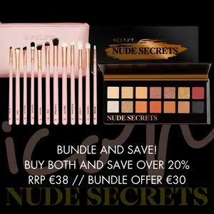 Bundle Special // Sculpt Icon // Nude Secrets Palette + Iconic Eyes 12 Piece Rose Gold Eye Brush Set