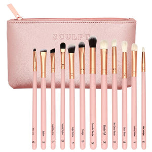 Bundle Special // Sculpt Icon // Nude Secrets Palette + Iconic Eyes 12 Piece Rose Gold Eye Brush Set