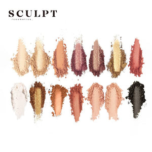 Bundle Special // Sculpt Icon // Nude Secrets Palette + Iconic Eyes 12 Piece Rose Gold Eye Brush Set