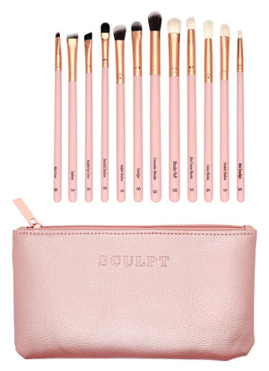 Sculpt Icon // Iconic Eyes 12 Piece Rose Gold Eye Brush Set