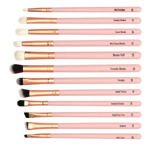 Sculpt Icon // Iconic Eyes 12 Piece Rose Gold Eye Brush Set